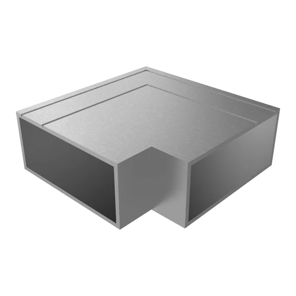 25x60 Kare Kaynaklı Önden Kanallı Sabit Dönüş 90°