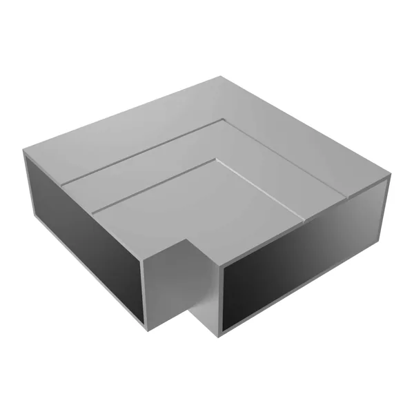 30x80 Kare Kaynaklı Geniş Kanallı Sabit Dönüş 90°